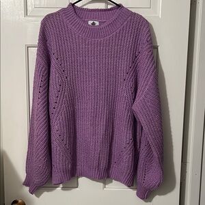 Lavender Knit Sweater NWOT